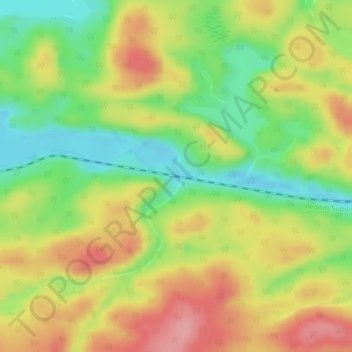 Favel topographic map, elevation, terrain