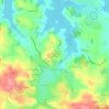 Saint-Martin des Faux topographic map, elevation, terrain