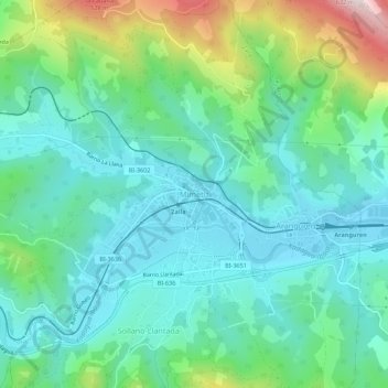 Mimétiz topographic map, elevation, terrain