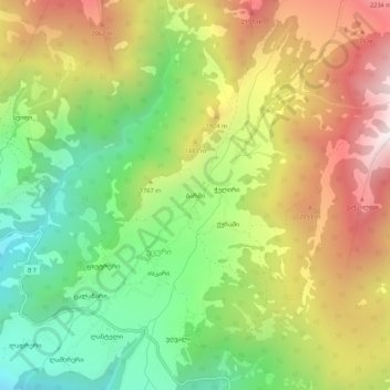 Barshi topographic map, elevation, terrain