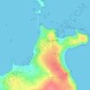 Kerlizou topographic map, elevation, terrain