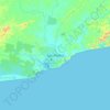 San-Pédro topographic map, elevation, terrain