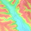 Gaia topographic map, elevation, terrain