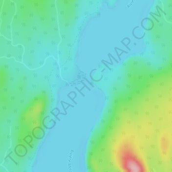 Lac Saint-Henri topographic map, elevation, terrain