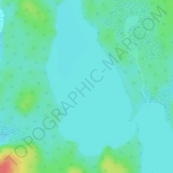 Lac Beaumesnil topographic map, elevation, terrain