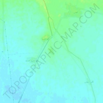 Davi topographic map, elevation, terrain