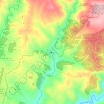 Varge topographic map, elevation, terrain