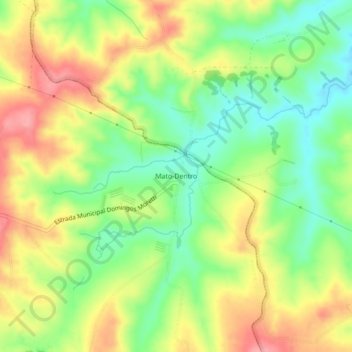 Mato-Dentro topographic map, elevation, terrain