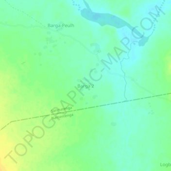 Barga 2 topographic map, elevation, terrain