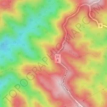 Westridge Outlook topographic map, elevation, terrain