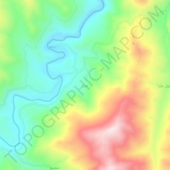 مزرا topographic map, elevation, terrain
