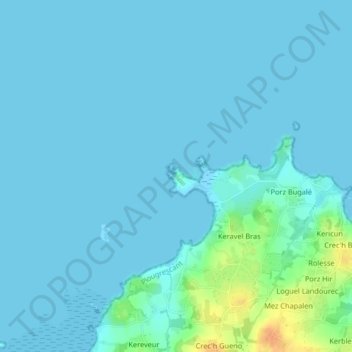 Le Gouffre topographic map, elevation, terrain