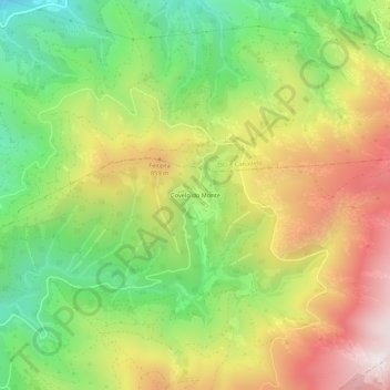 Covelo do Monte topographic map, elevation, terrain