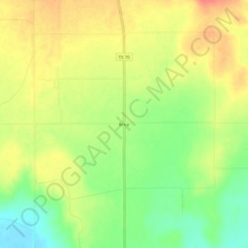 Brice topographic map, elevation, terrain