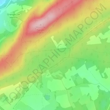 Gouffre du Gros-Bourbier topographic map, elevation, terrain