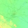 As Samawah topographic map, elevation, terrain