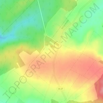 Essarts topographic map, elevation, terrain