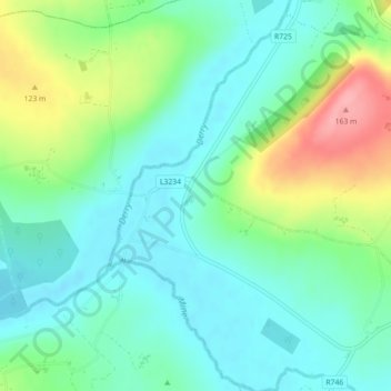 Rose Ville topographic map, elevation, terrain