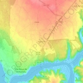 Alagoachos topographic map, elevation, terrain