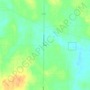 Spratt topographic map, elevation, terrain
