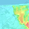 Tablelands topographic map, elevation, terrain