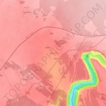 Ivoševci topographic map, elevation, terrain