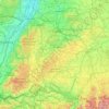 Württemberg topographic map, elevation, terrain