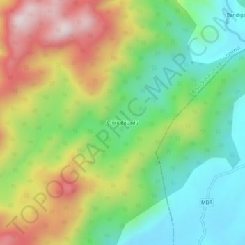Chintalapadu topographic map, elevation, terrain
