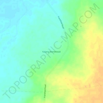 Kalang Homestead topographic map, elevation, terrain