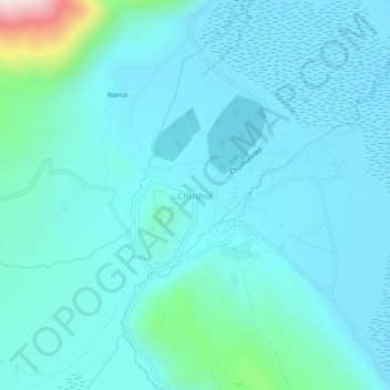 Chushul topographic map, elevation, terrain