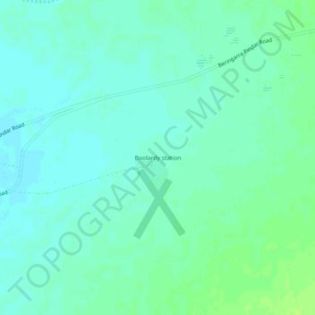 Boolardy station topographic map, elevation, terrain
