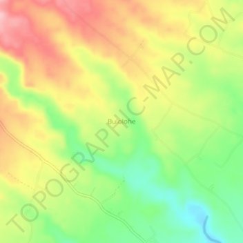Bulolohe topographic map, elevation, terrain