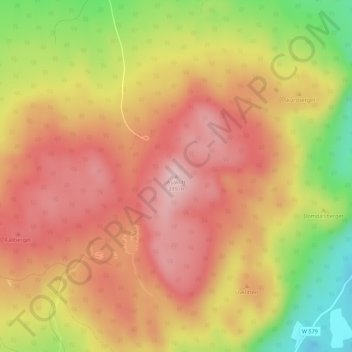 Asaklitt topographic map, elevation, terrain