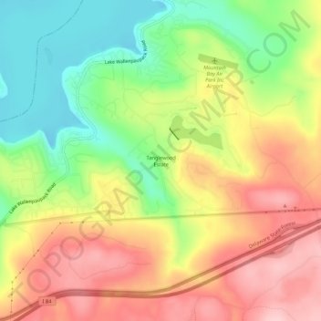 Tanglewood Estate topographic map, elevation, terrain