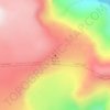 Volcán Hudson topographic map, elevation, terrain