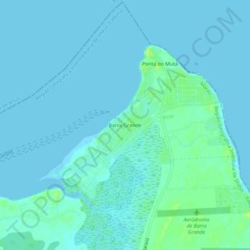 Barra Grande topographic map, elevation, terrain