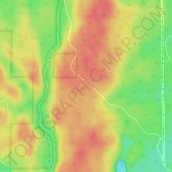 Marinette County Beech Forest State Natural Area topographic map, elevation, terrain