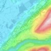 Combe Verte topographic map, elevation, terrain