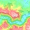 Дебело брдо topographic map, elevation, terrain