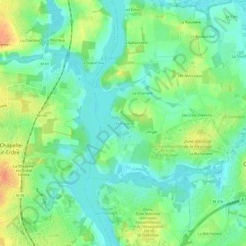 Port Jean topographic map, elevation, terrain