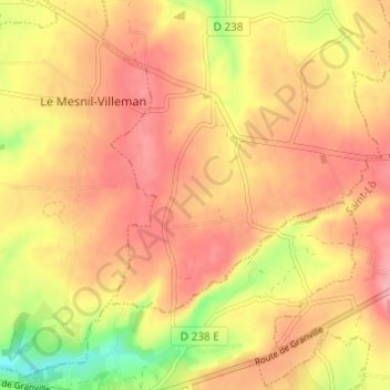 Le Petit Ronceur topographic map, elevation, terrain