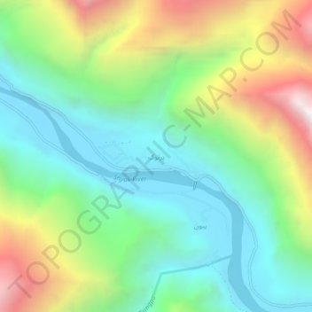 Partook topographic map, elevation, terrain