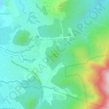 La Mesa topographic map, elevation, terrain