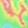 Col de furfande topographic map, elevation, terrain