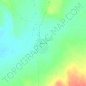 Magoura topographic map, elevation, terrain