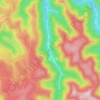Acme topographic map, elevation, terrain