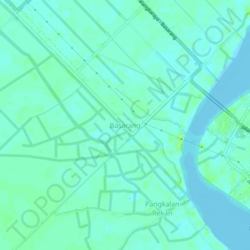 Basarang topographic map, elevation, terrain