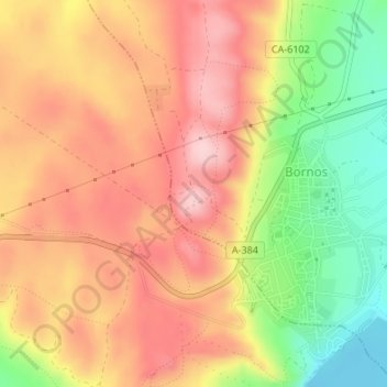 Sierra Ancha topographic map, elevation, terrain