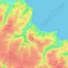 Port Salio topographic map, elevation, terrain