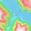 Undredal topographic map, elevation, terrain